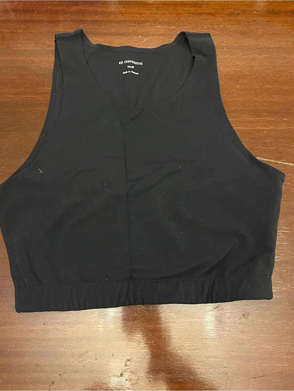REI Black Cropped Tank Top
